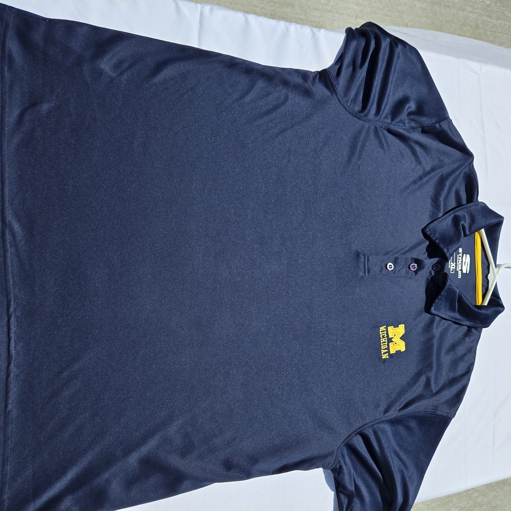 Stadium Athletics Blue Polo Shirt with Logo